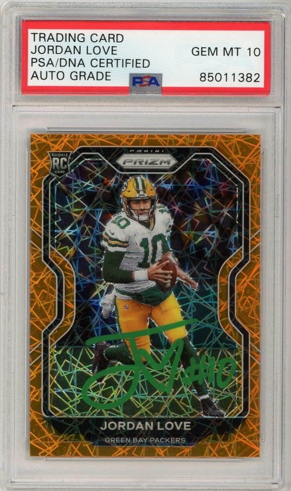 Amazon.com: Jordan Love 2020 Panini Prizm Orange Lazer Autograph